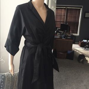 Vertigo Paris black belted trench coat